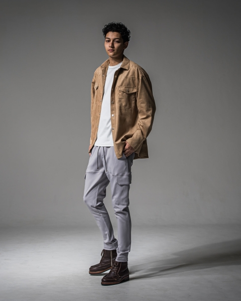 James over  suede　shirt