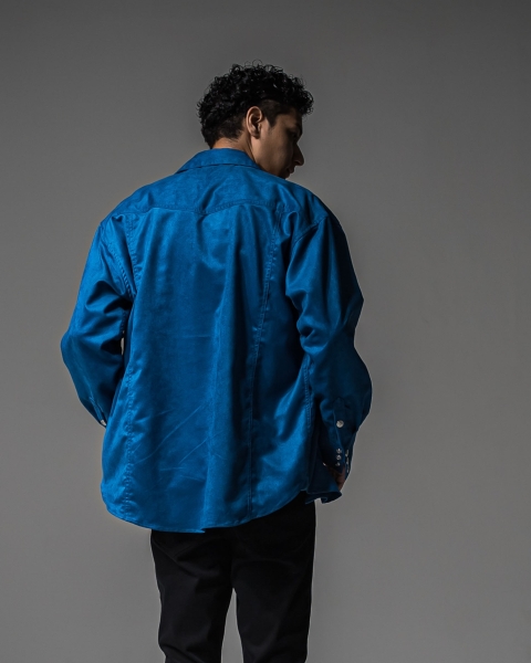 James over  suede　shirt