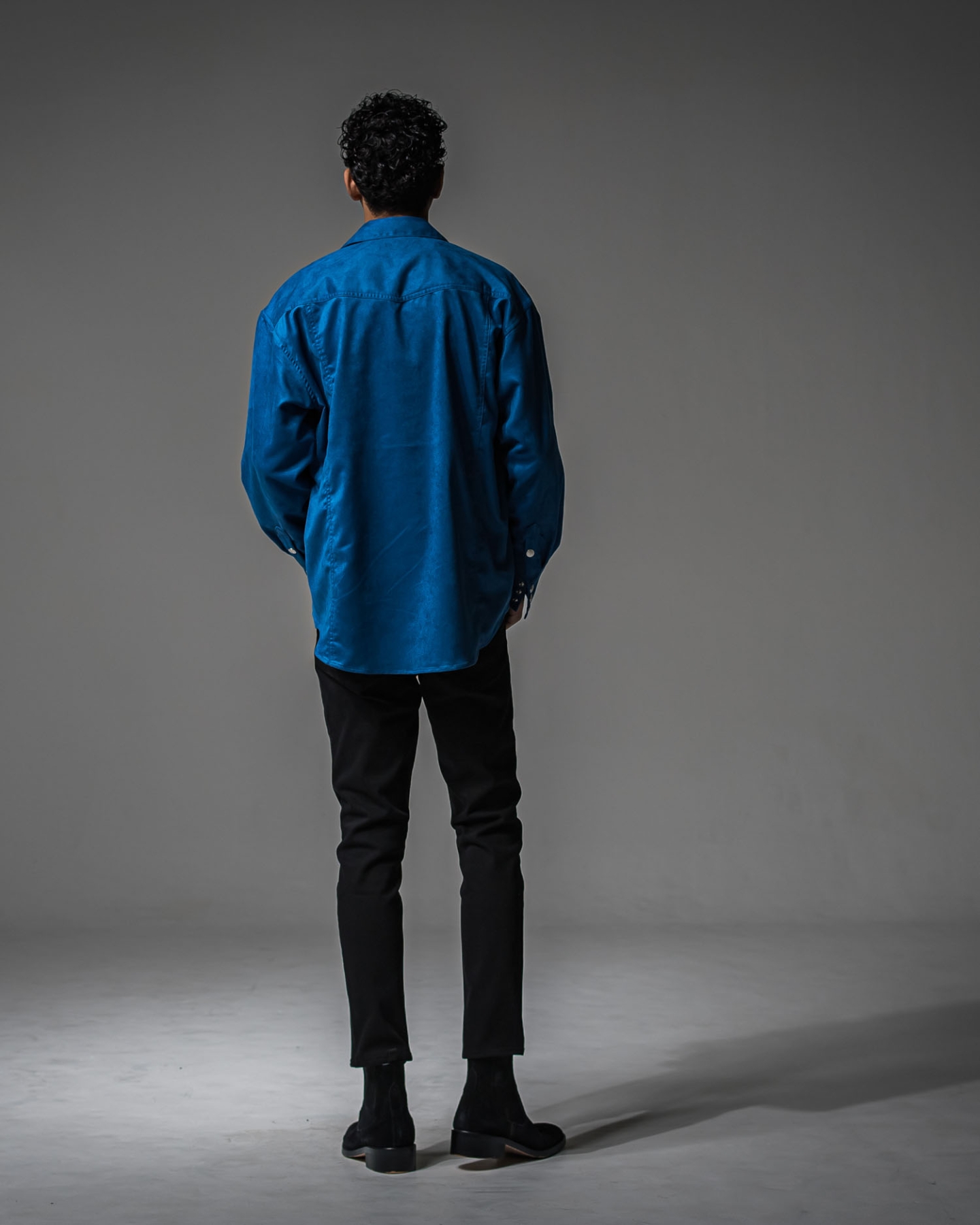 James over  suede　shirt