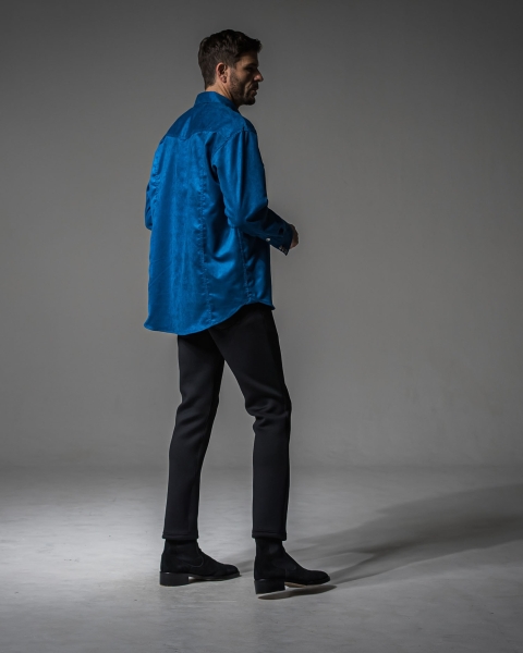 James over  suede　shirt