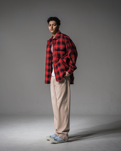 CHRIS　EASY WIDE TUCK PANTS