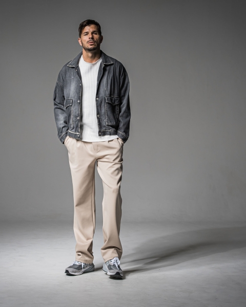 CHRIS　EASY WIDE TUCK PANTS