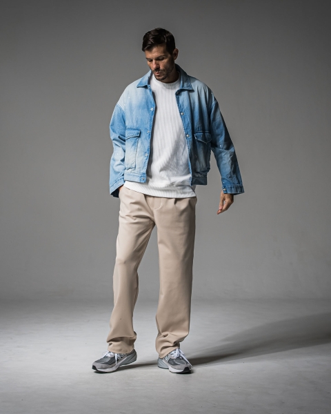 CHRIS　EASY WIDE TUCK PANTS