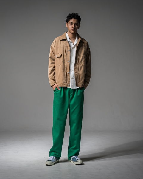CHRIS　EASY WIDE TUCK PANTS