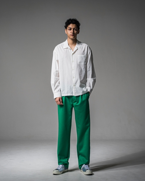 CHRIS　EASY WIDE TUCK PANTS