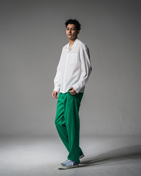 CHRIS　EASY WIDE TUCK PANTS