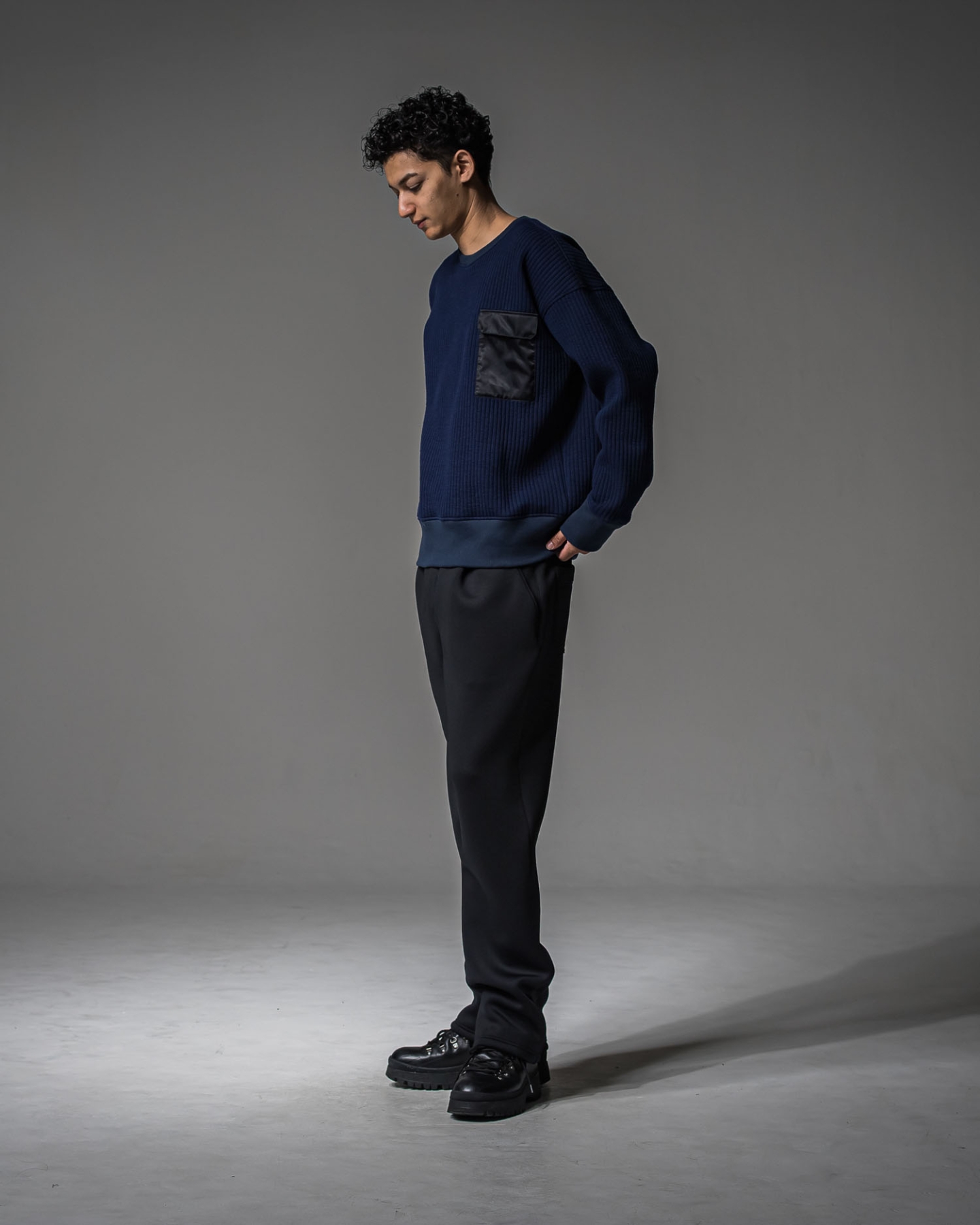 CHRIS　EASY WIDE TUCK PANTS