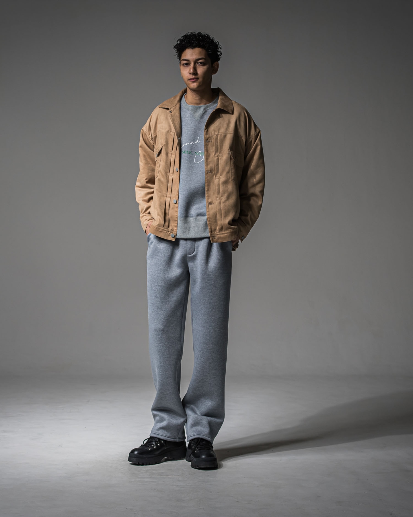 CHRIS　EASY WIDE TUCK PANTS