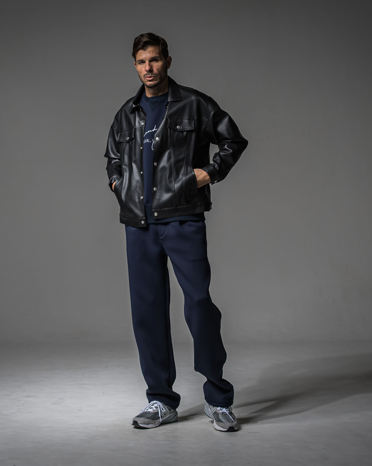 CHRIS　EASY WIDE TUCK PANTS