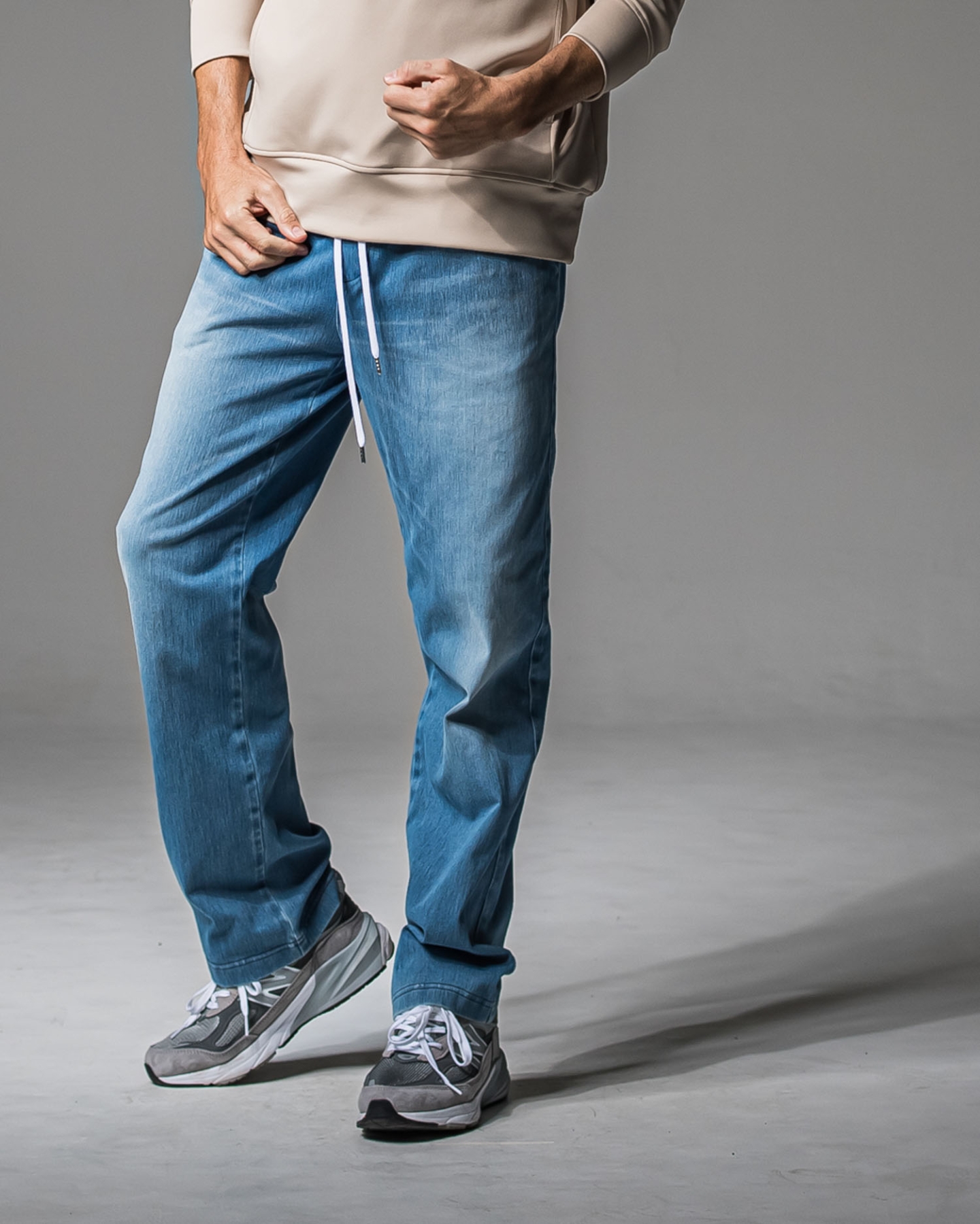 DENIM JERSEY WIDE PT