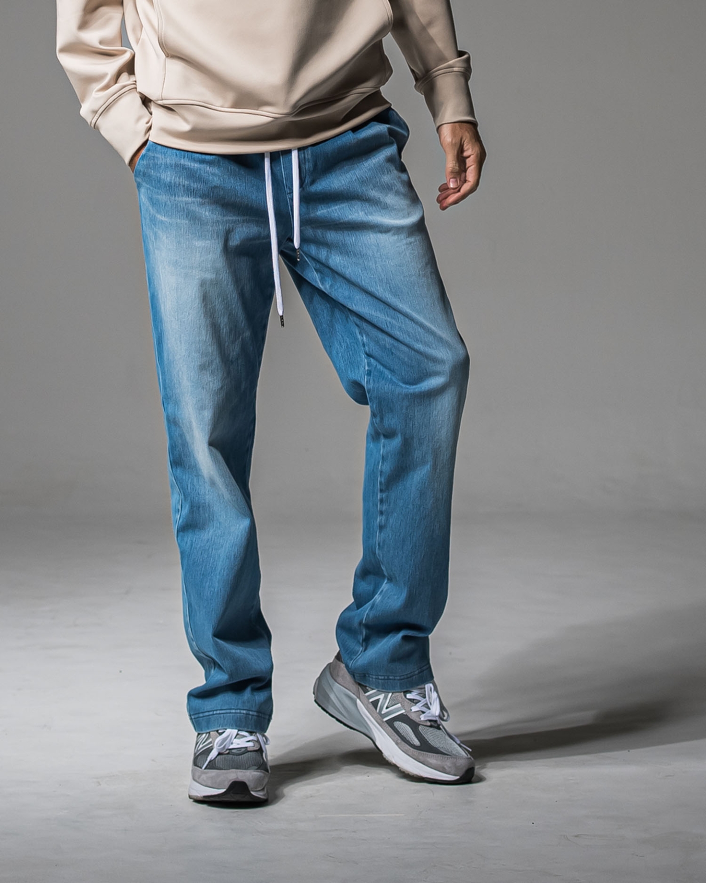 DENIM JERSEY WIDE PT