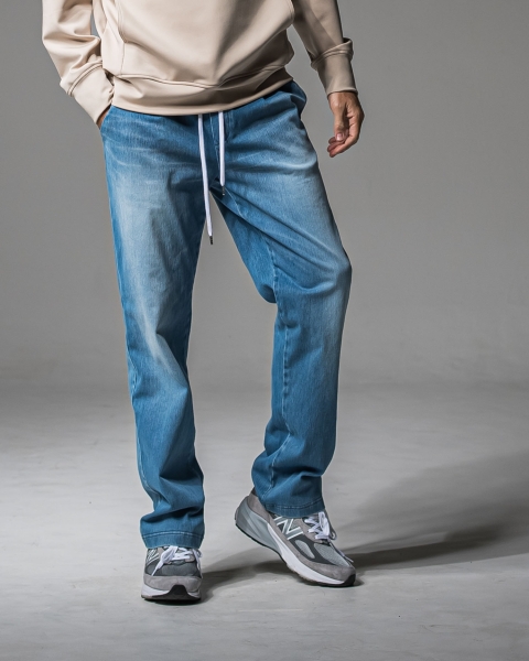 DENIM JERSEY WIDE PT