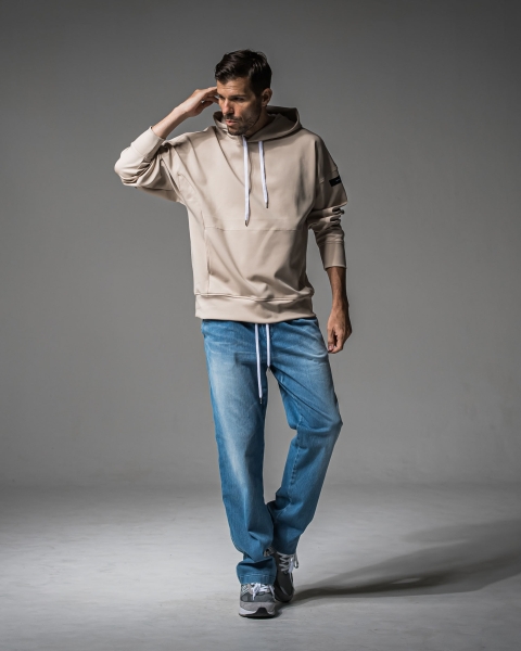 DENIM JERSEY WIDE PT