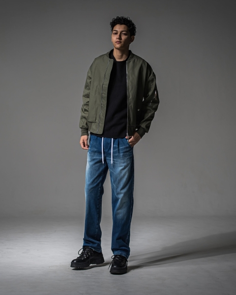 DENIM JERSEY WIDE PT