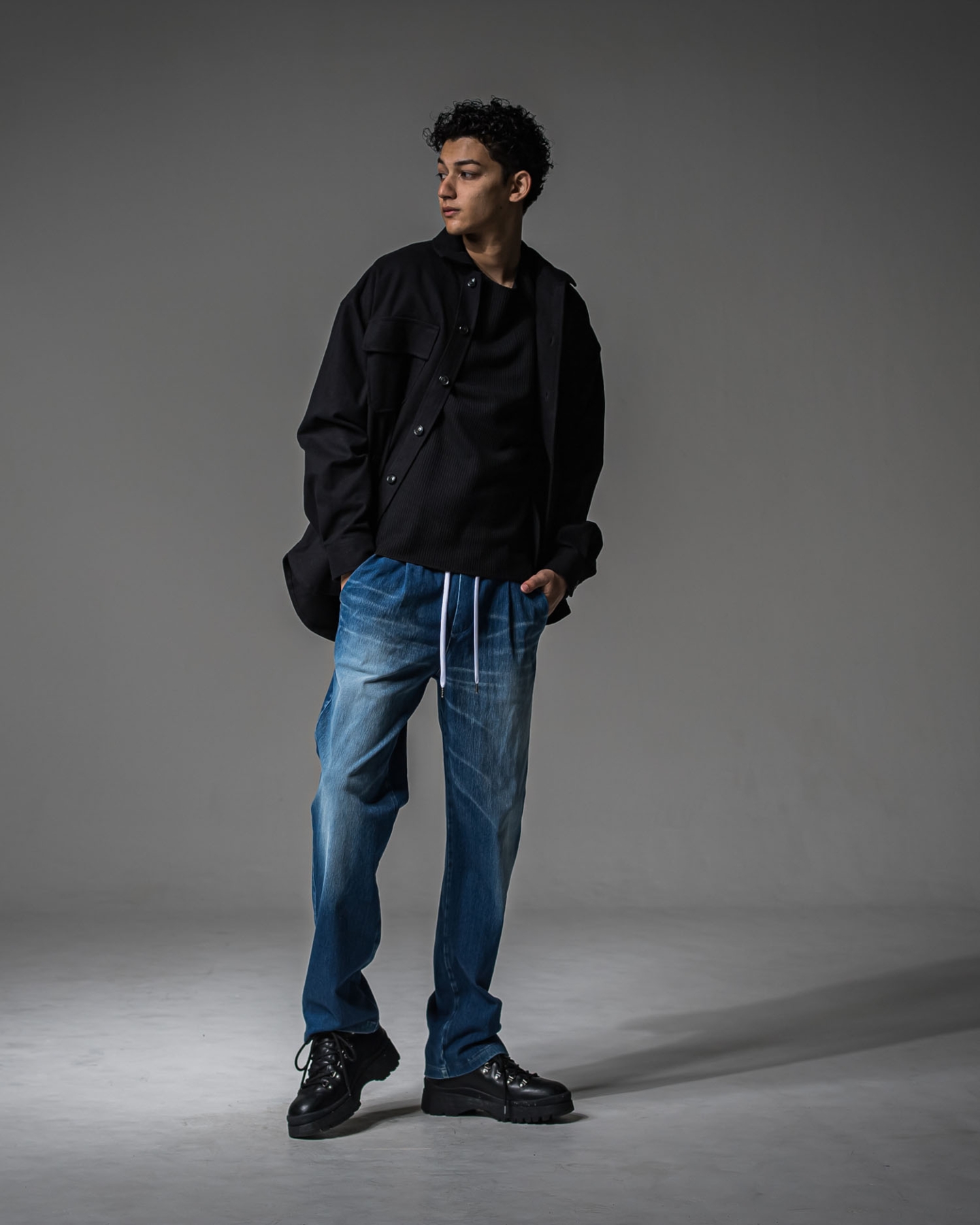 DENIM JERSEY WIDE PT