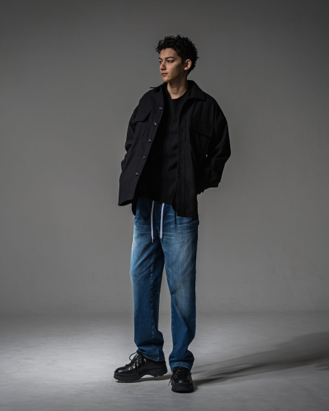 DENIM JERSEY WIDE PT