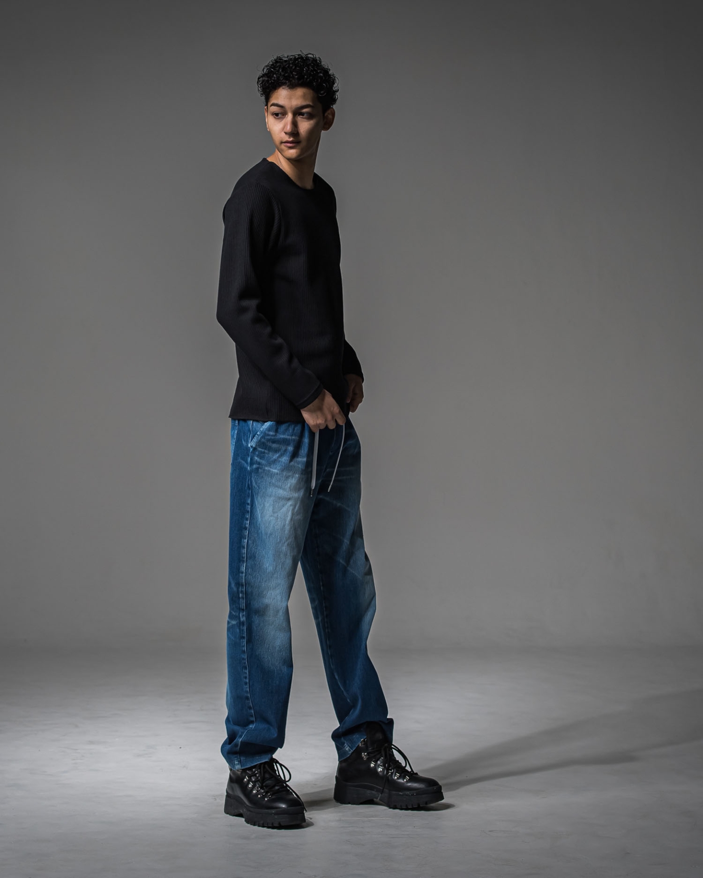 DENIM JERSEY WIDE PT