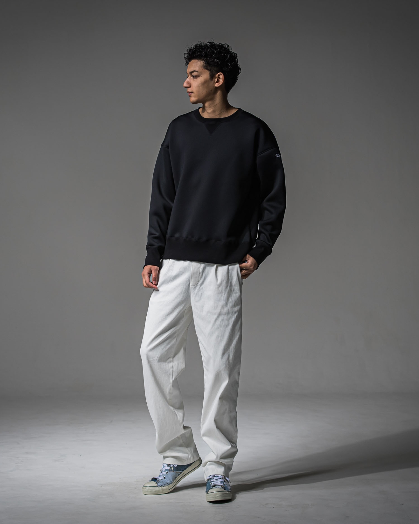 DENIM JERSEY WIDE PT