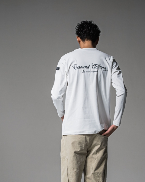 RESOUND CLOTHING ホワイト長袖カットソー RESOUNDCLOTHING OFFICIAL STORE（リサウンドクロージング