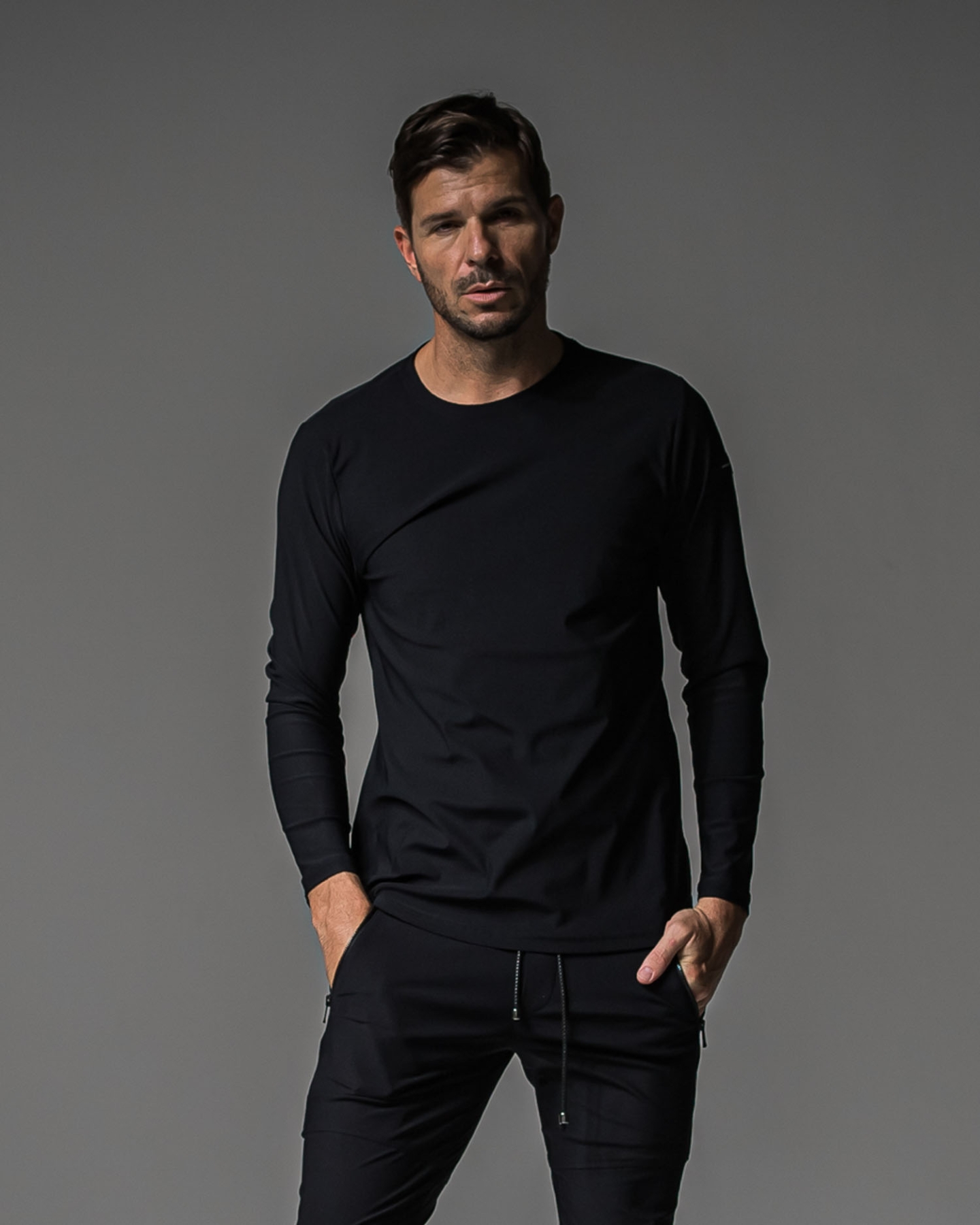 BACK PT nylon longsleave Tee