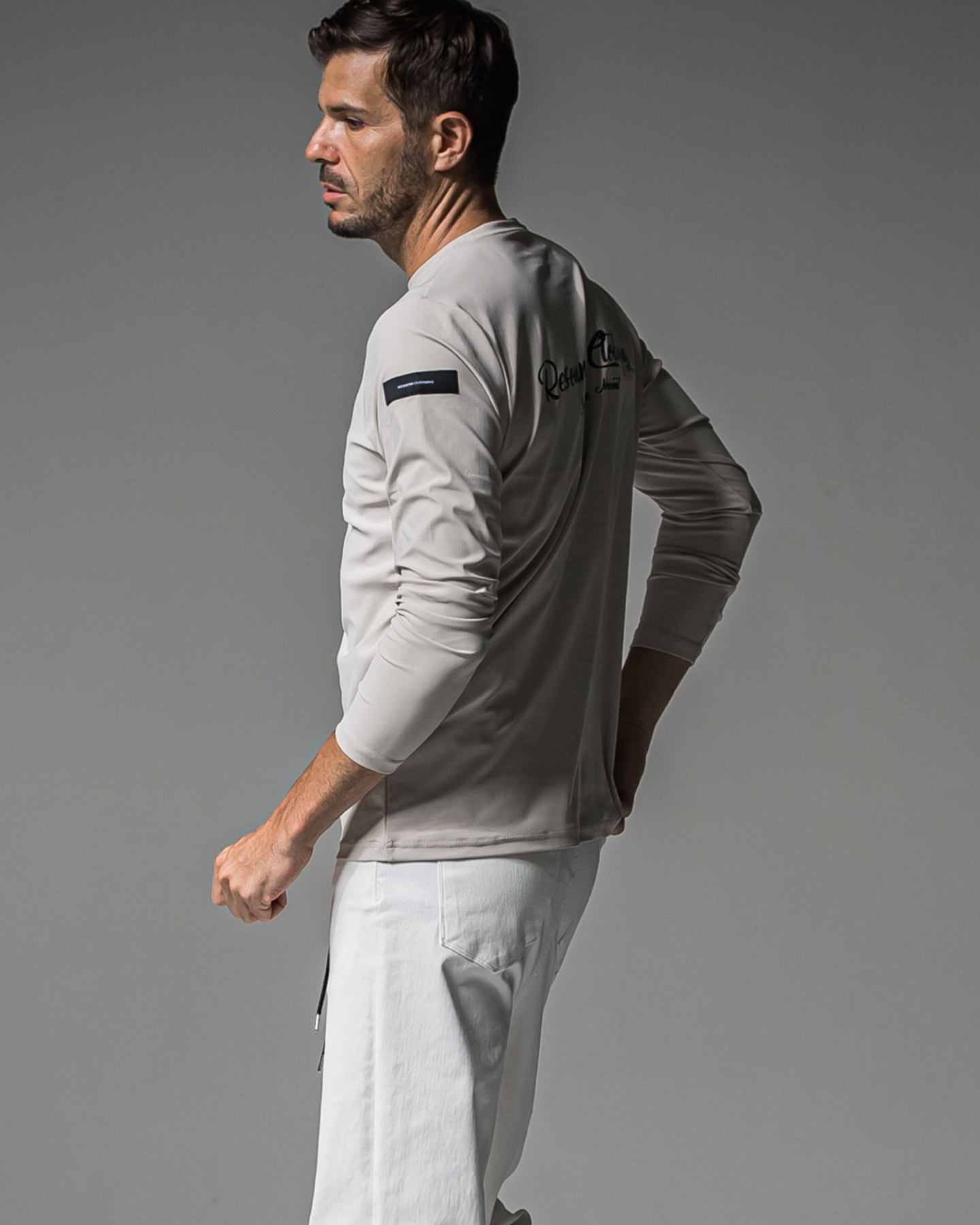 BACK PT nylon longsleave Tee