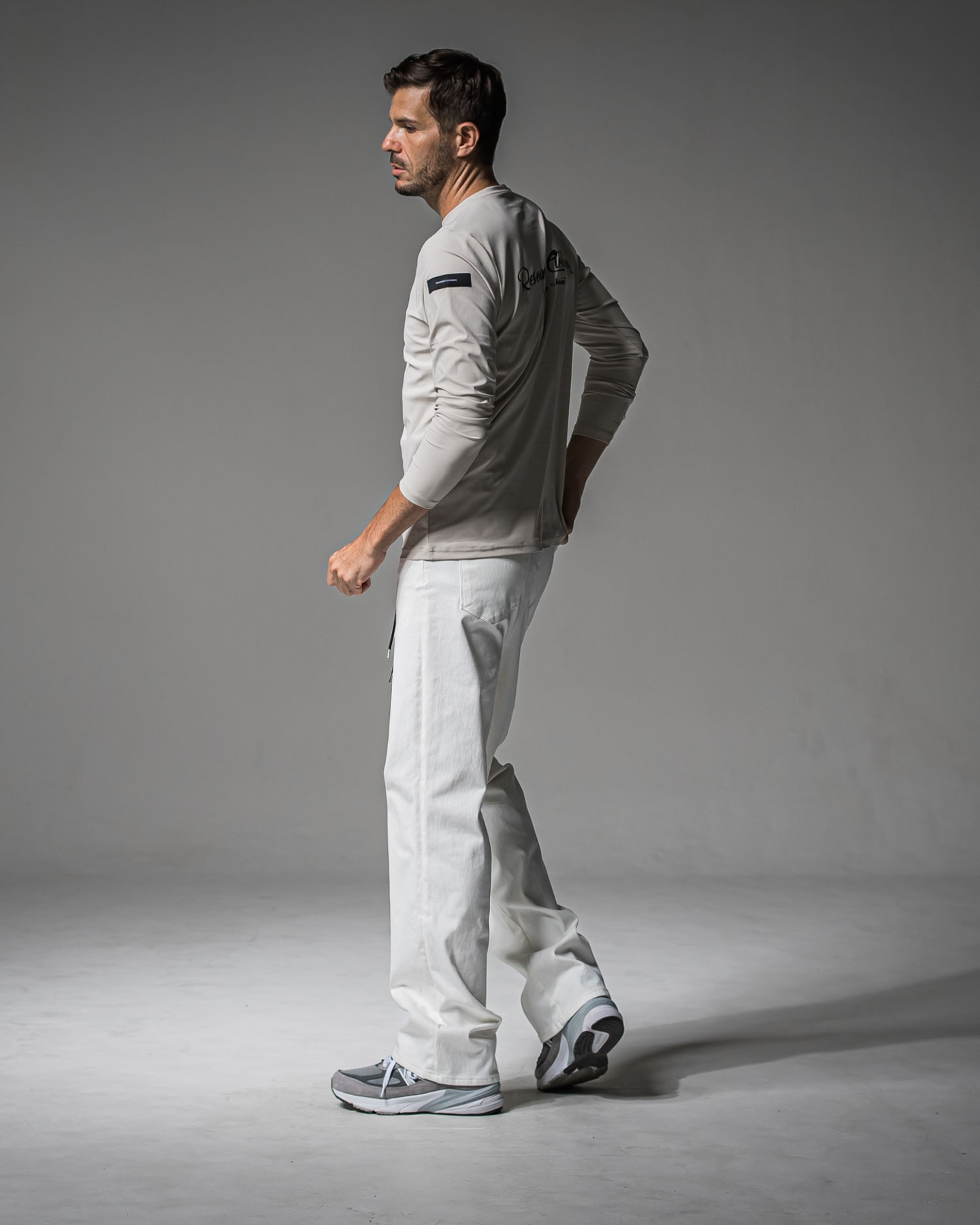 BACK PT nylon longsleave Tee