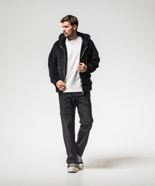 velours fleece thermal  loose trainer