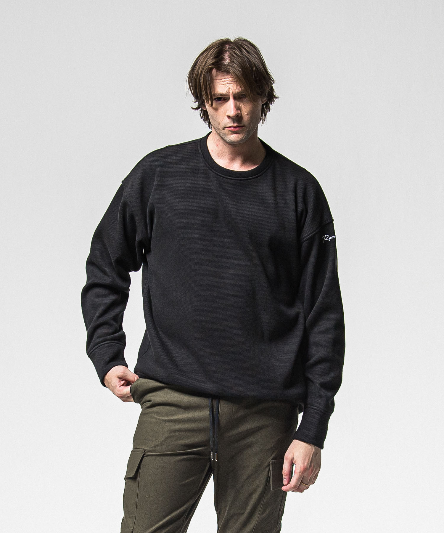 velours fleece thermal  loose trainer