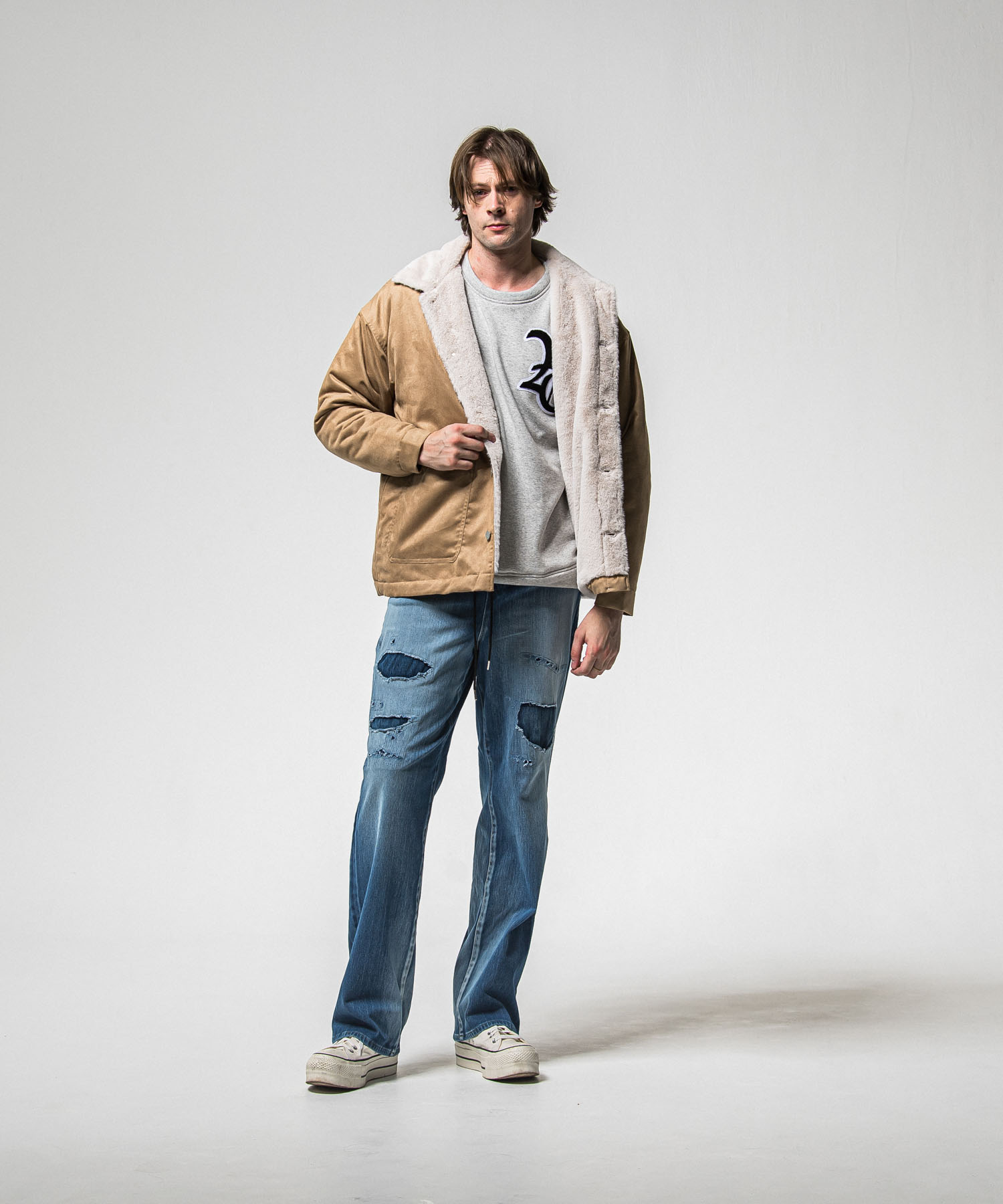  RC chenille velours fleece drop　trainer