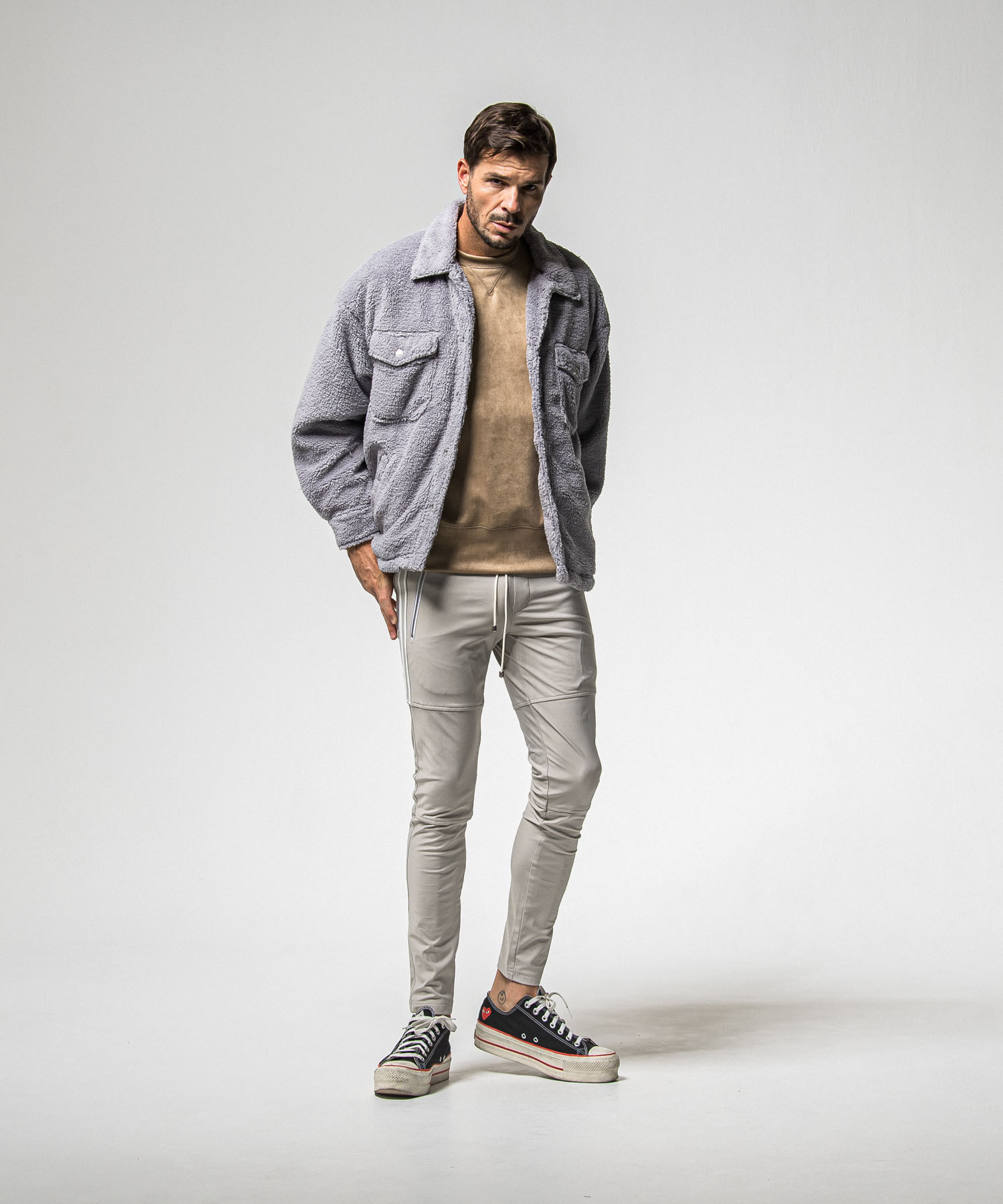  suede drop　trainer