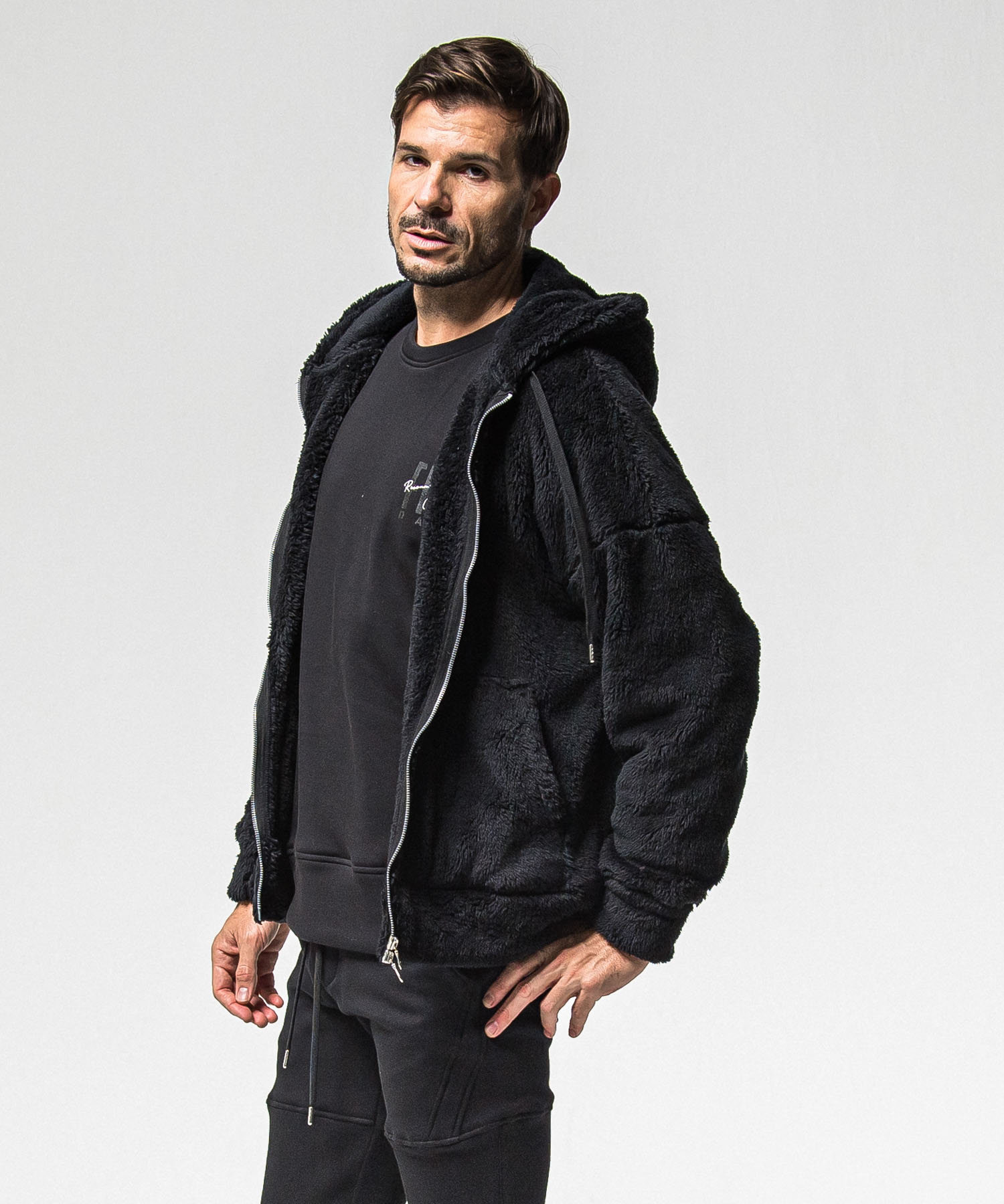 BOA zip loose hoodie