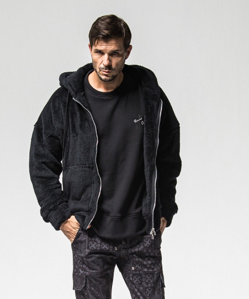 BOA zip loose hoodie