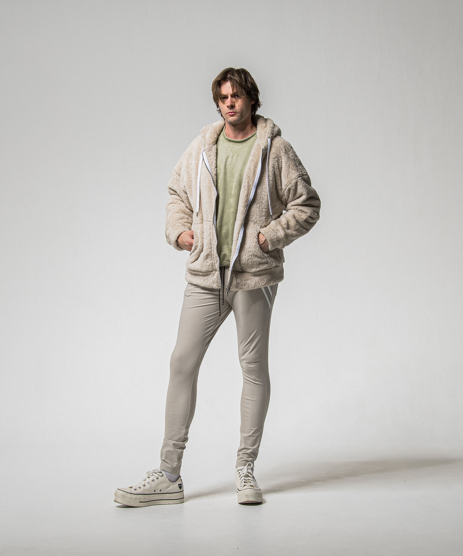 BOA zip loose hoodie