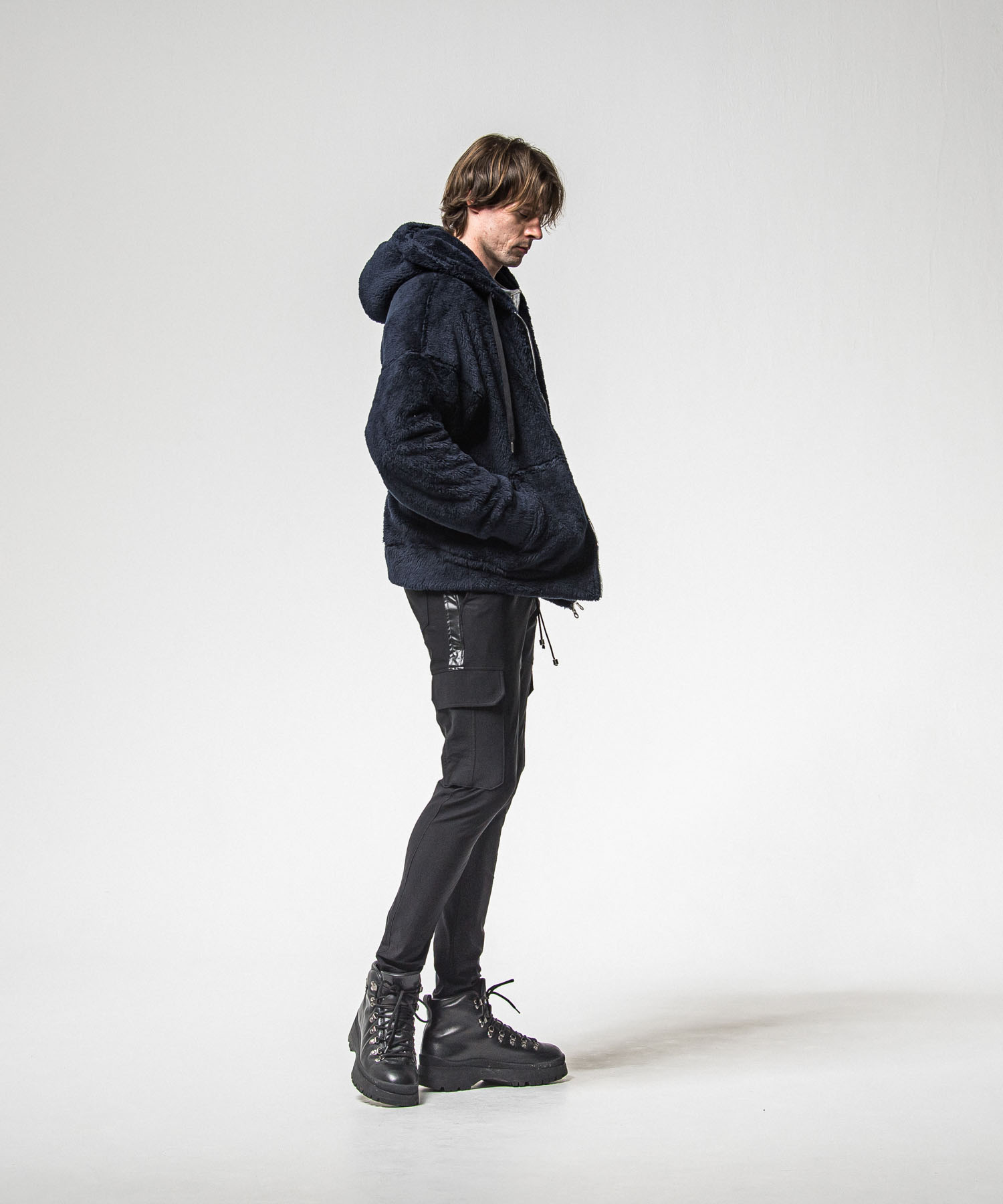 BOA zip loose hoodie