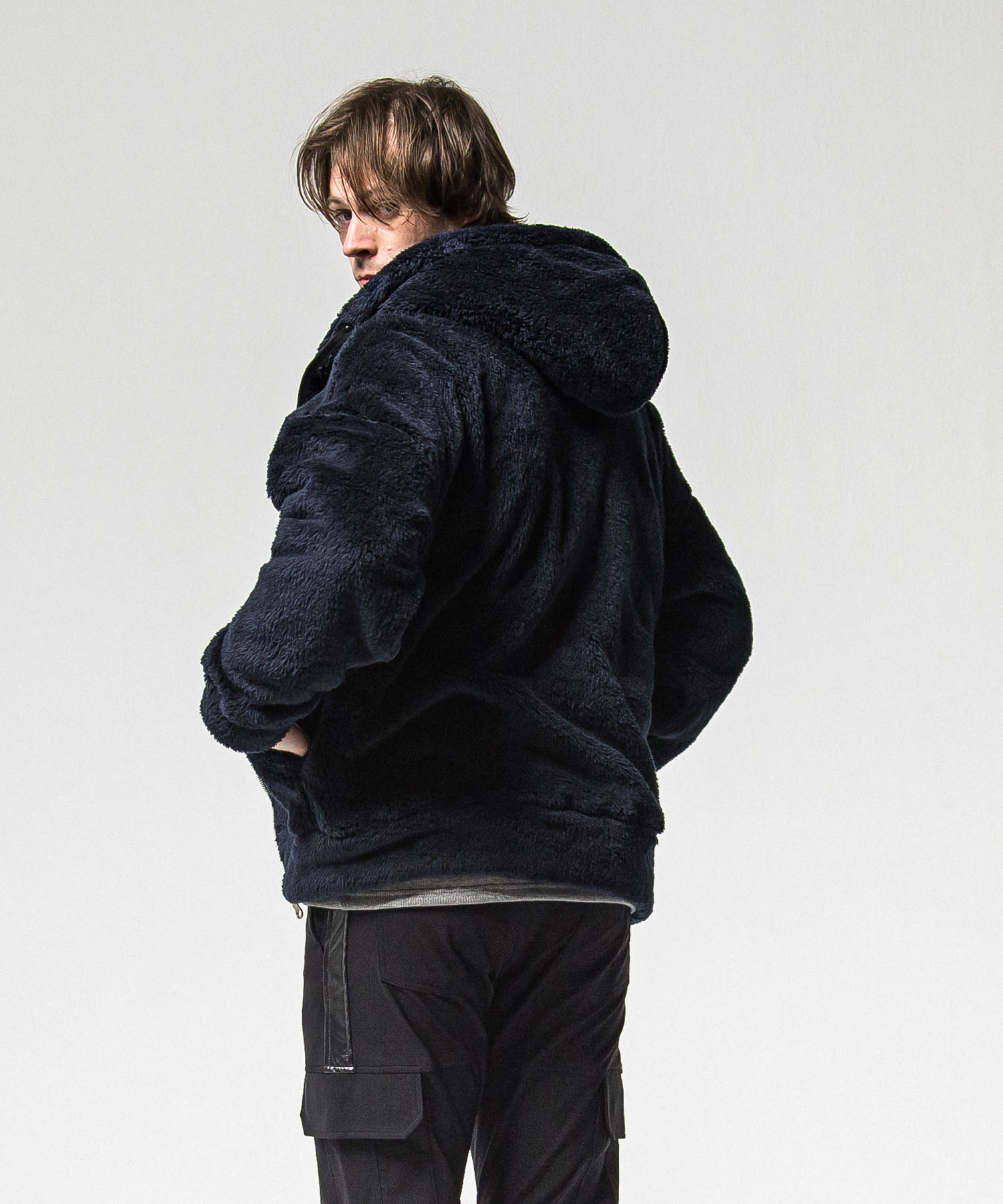 BOA zip loose hoodie