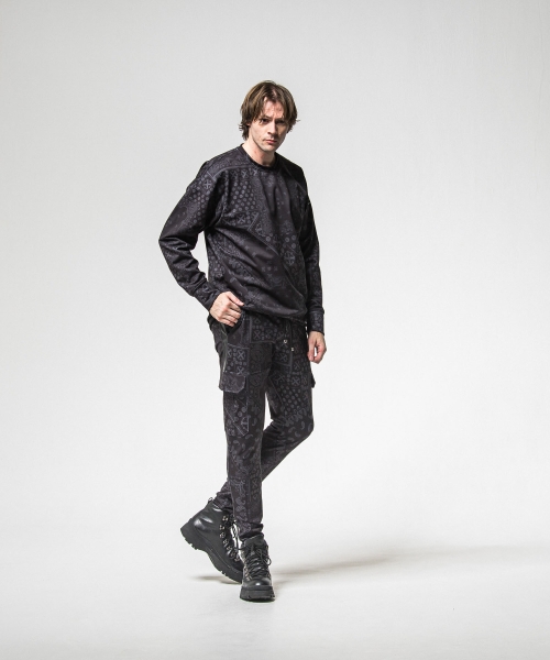 paisley  back fleece drop　trainer