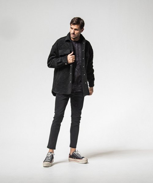 paisley  back fleece drop　trainer