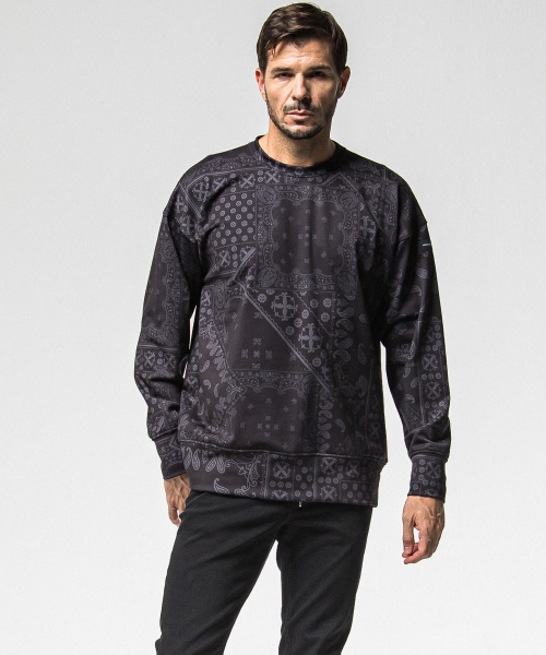 paisley  back fleece drop　trainer