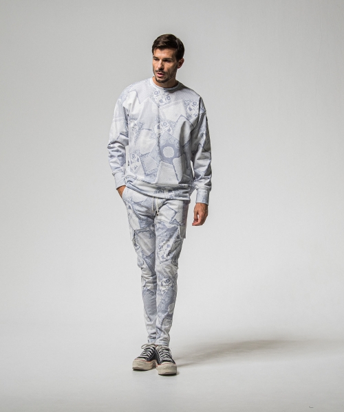 paisley  back fleece drop　trainer