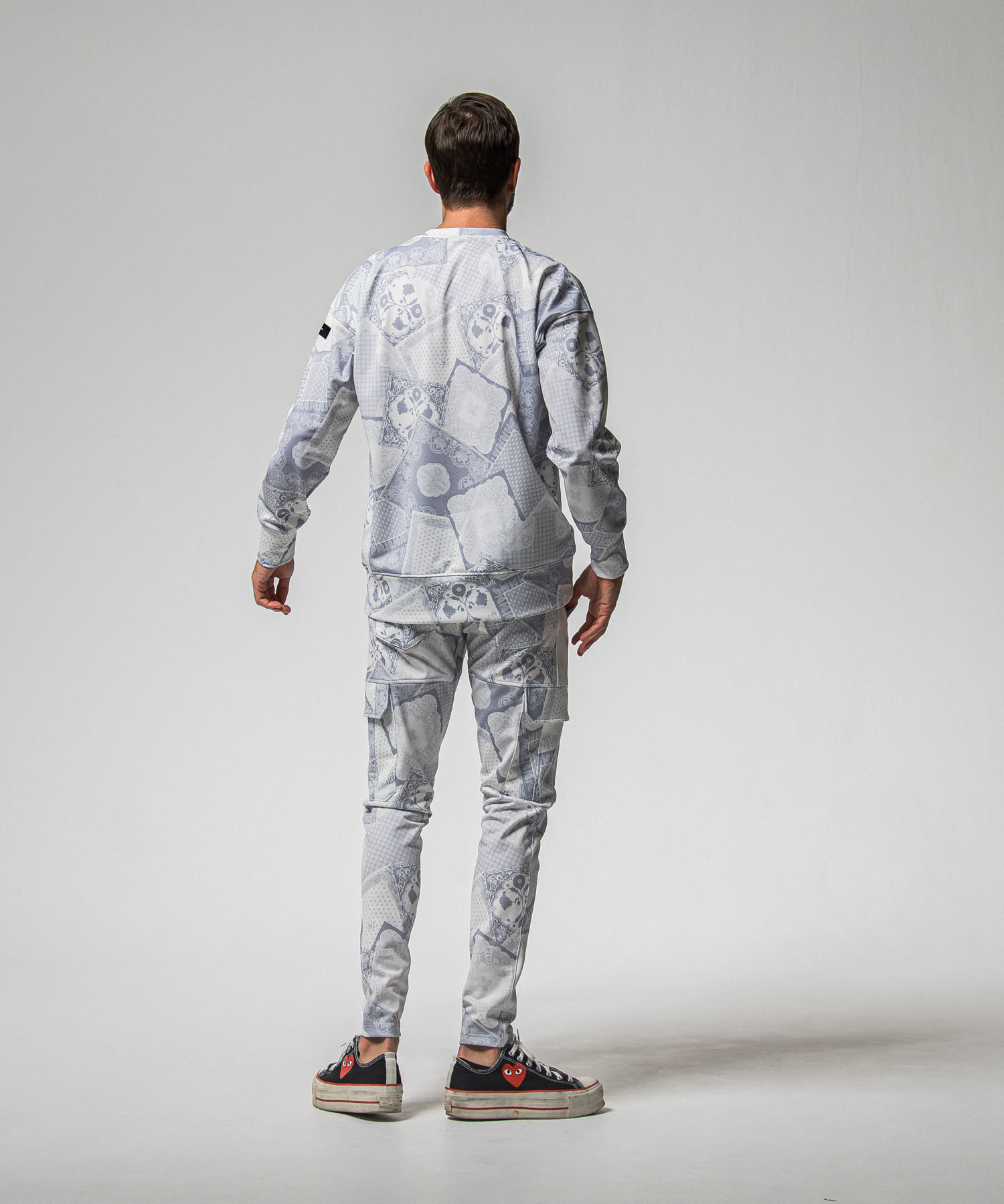 paisley  back fleece drop　trainer