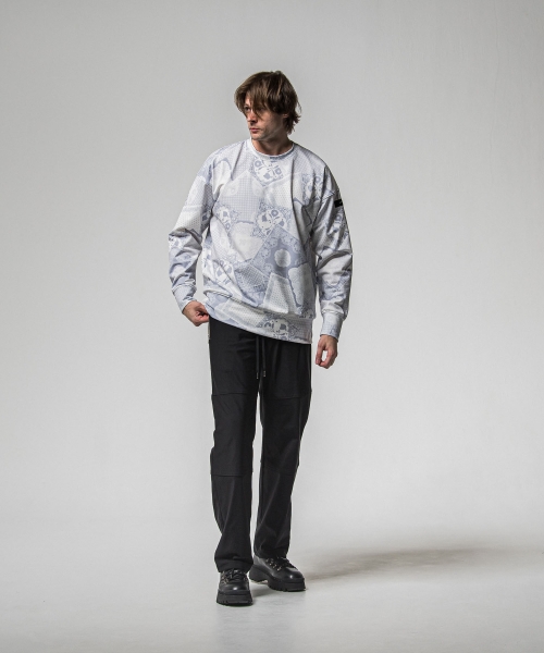 paisley  back fleece drop　trainer