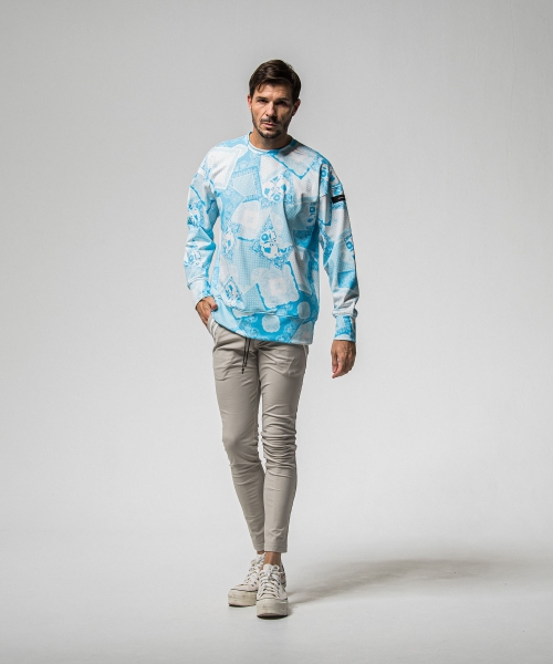 paisley  back fleece drop　trainer