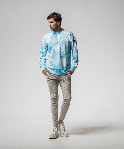 paisley  back fleece drop　trainer