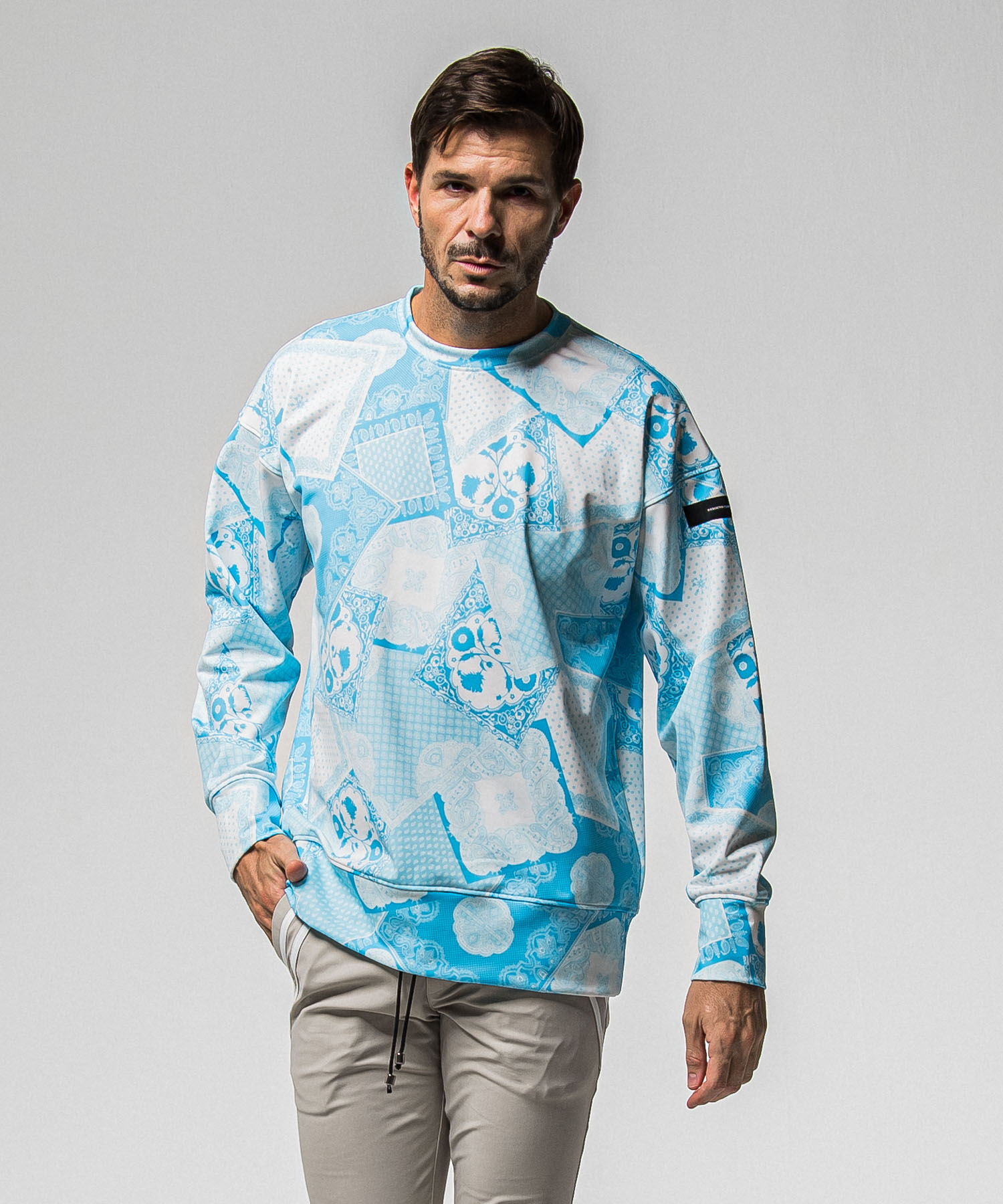 paisley  back fleece drop　trainer