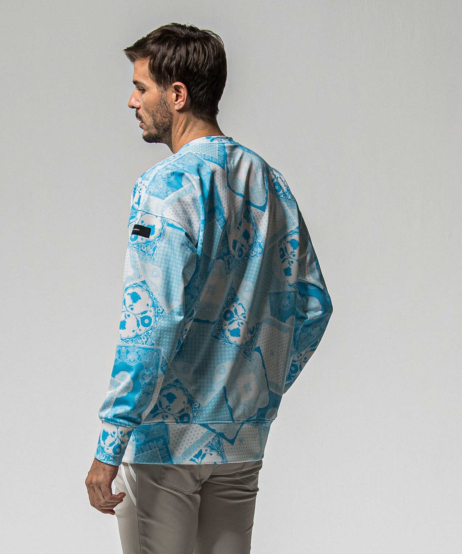 paisley  back fleece drop　trainer