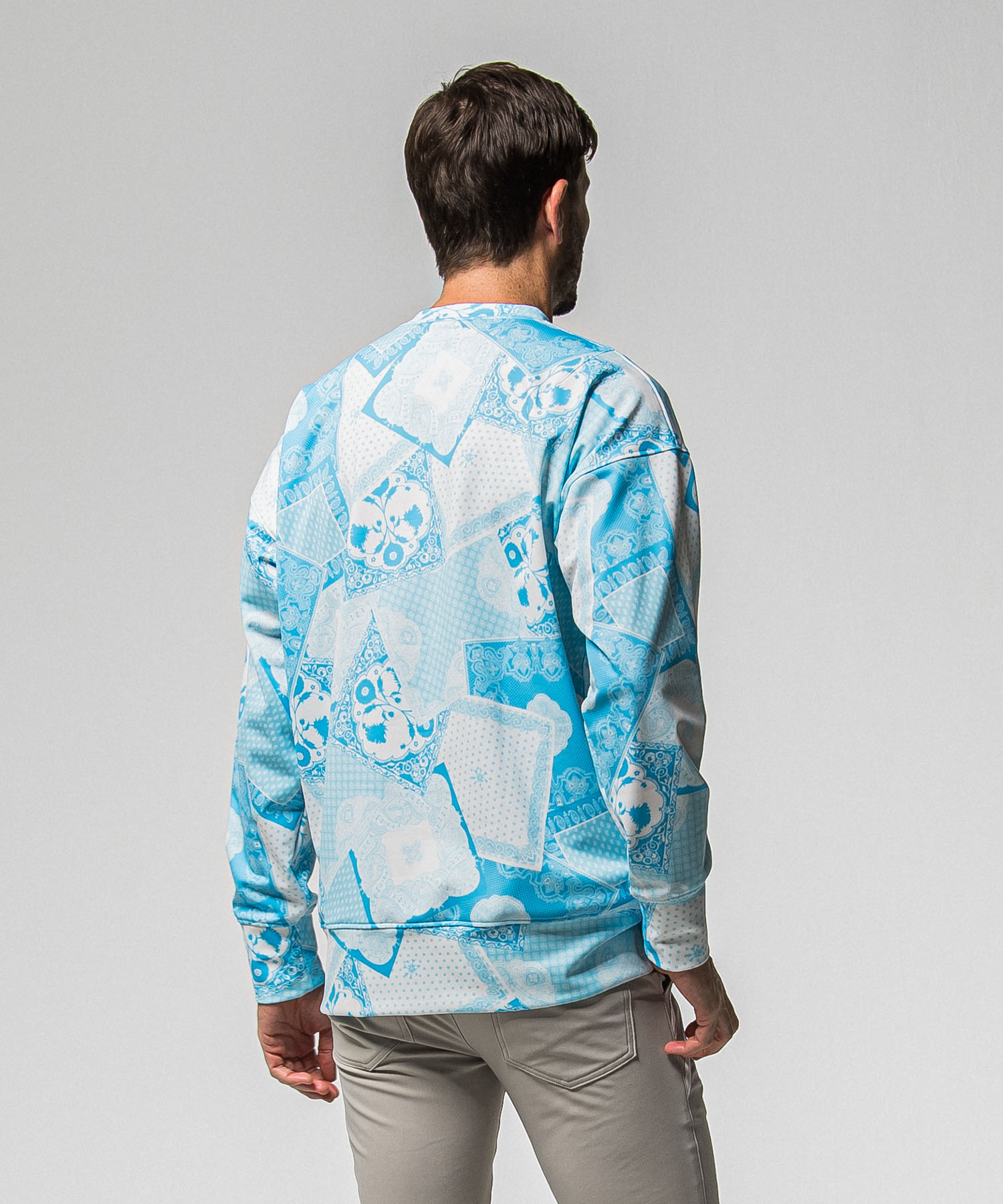 paisley  back fleece drop　trainer