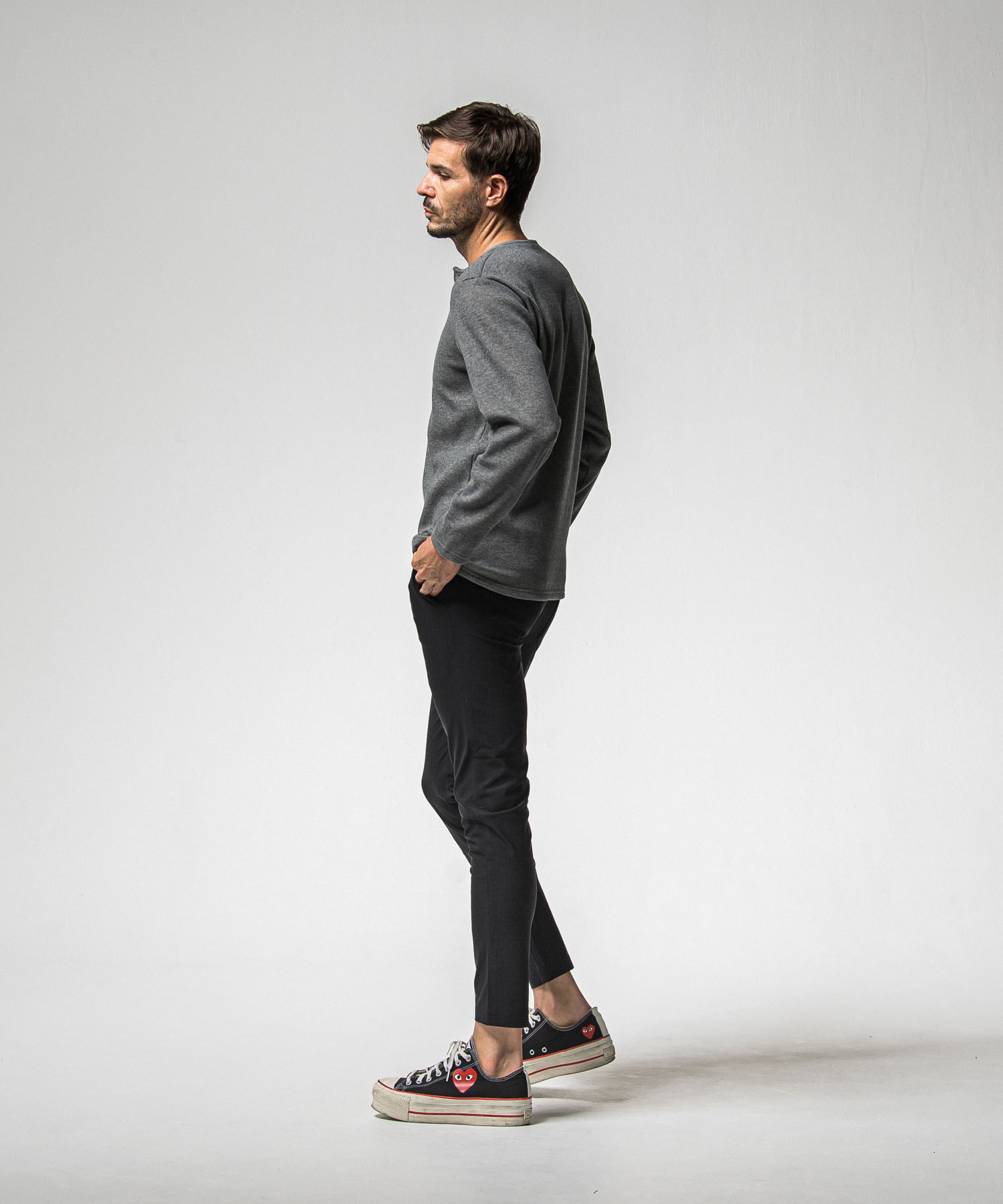 CHRIS　EASY HEAT TUCK PANTS