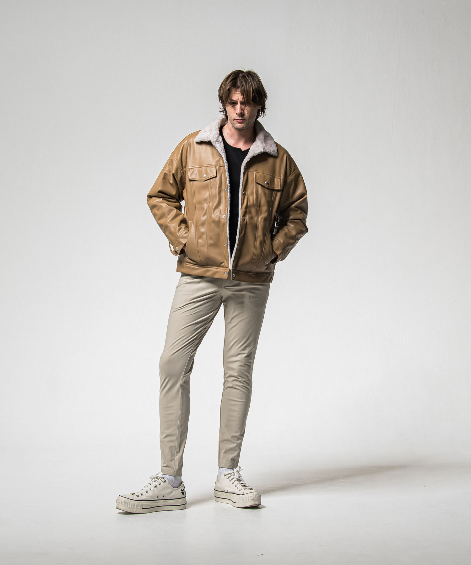 CHRIS　EASY HEAT TUCK PANTS