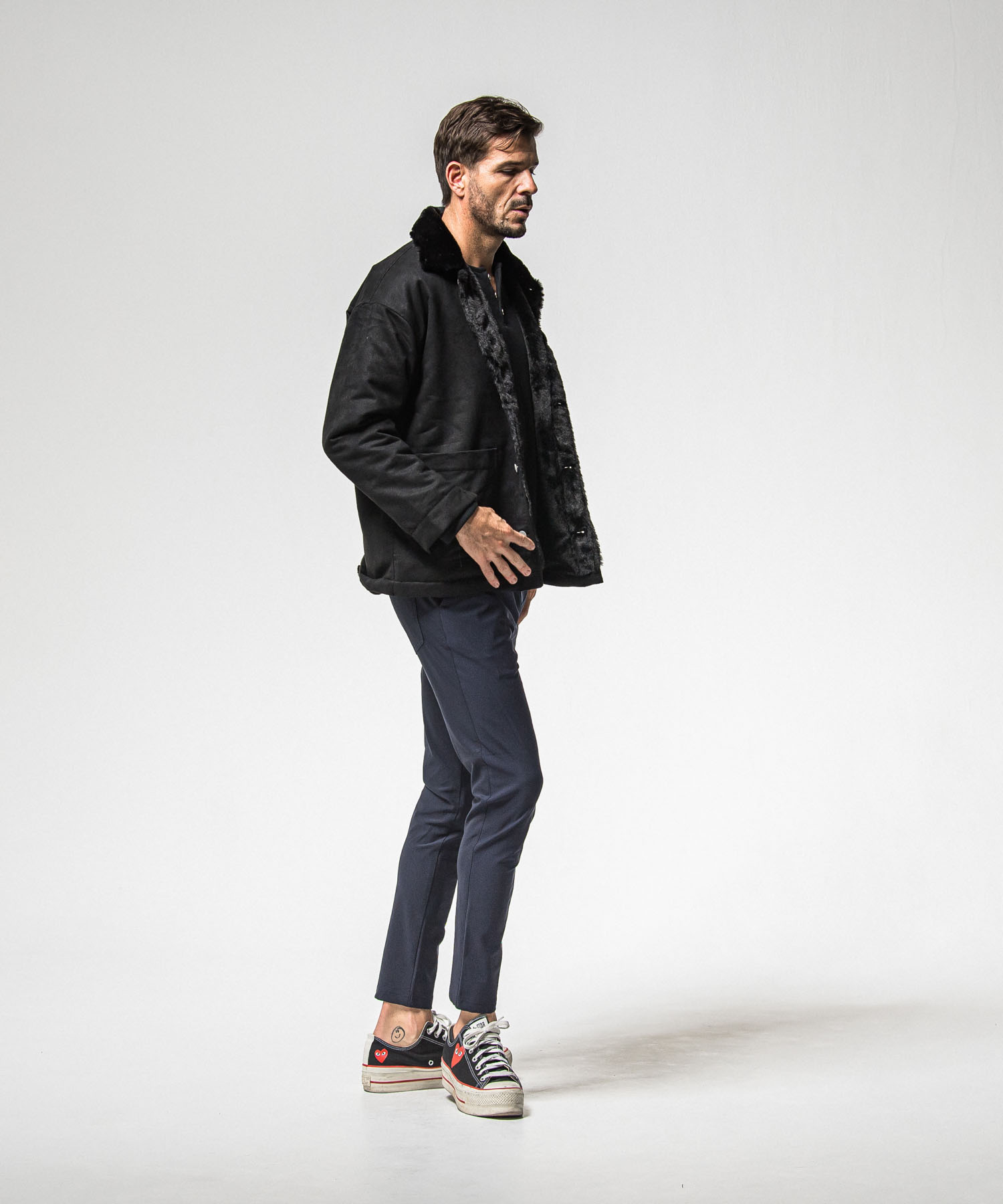 CHRIS　EASY HEAT TUCK PANTS