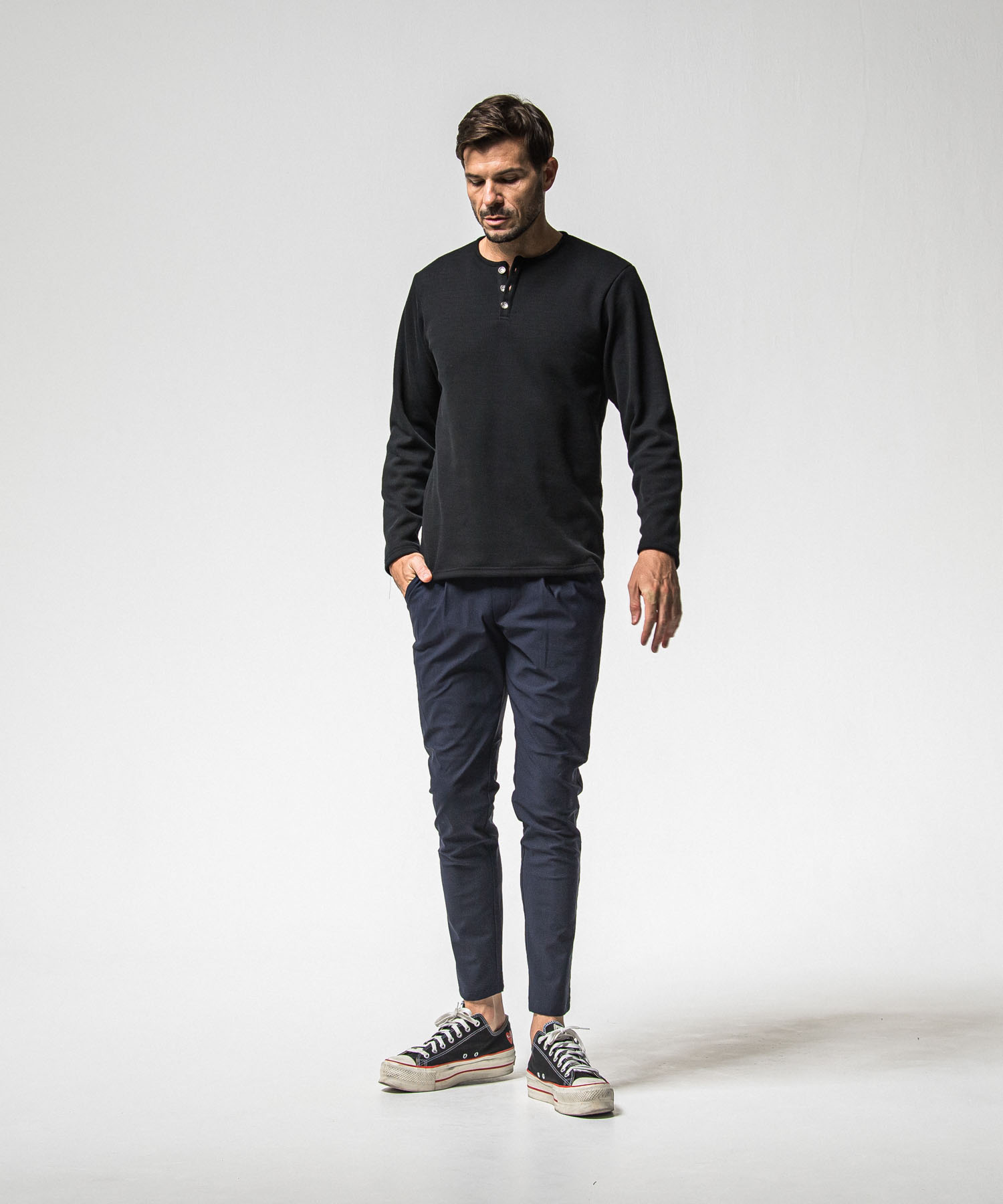 CHRIS　EASY HEAT TUCK PANTS